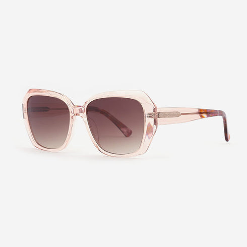 Angular Square bevel Acetate Women's Sunglasses 21A8092